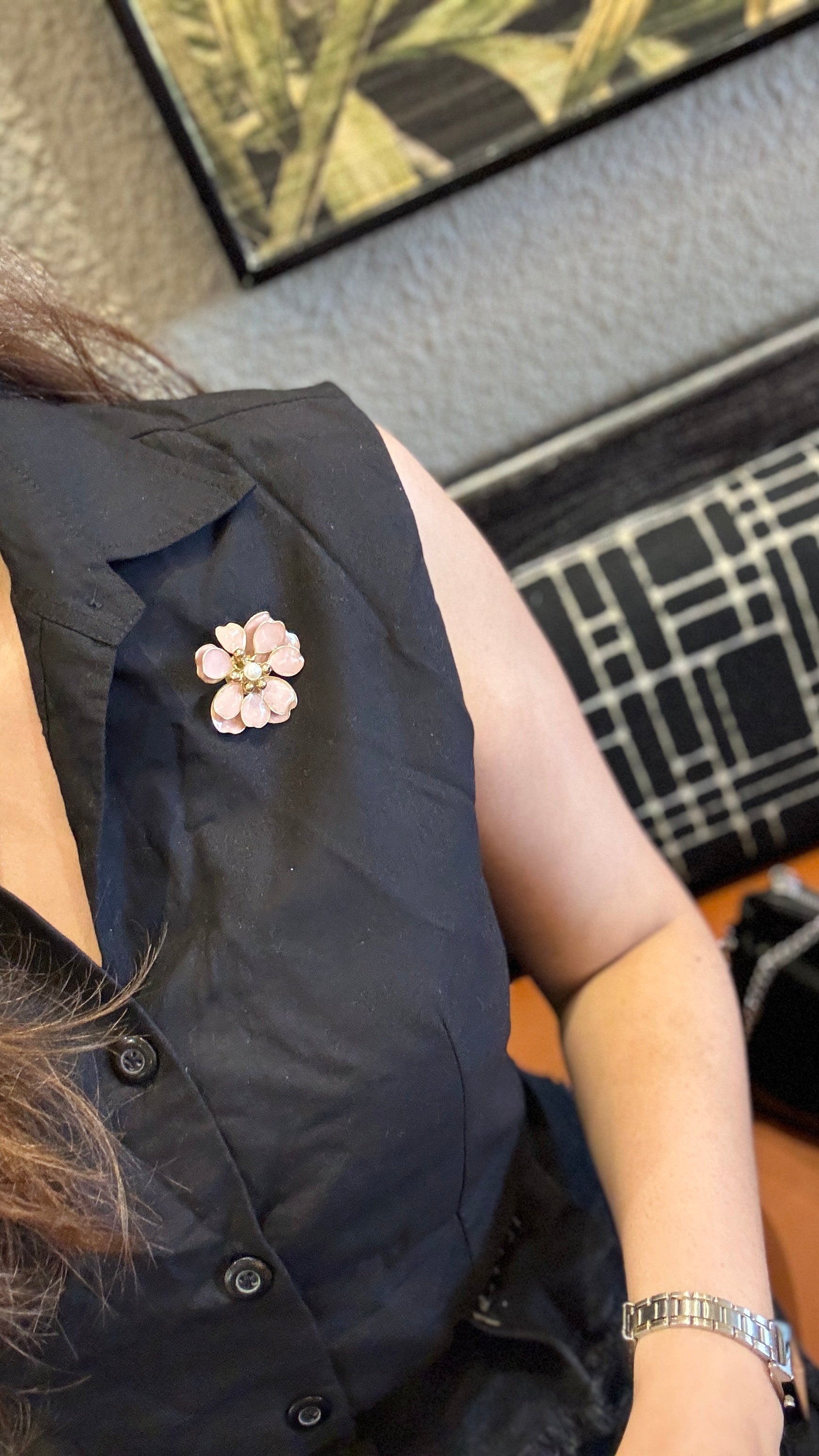 Cosmos Flower Brooch — Harmony